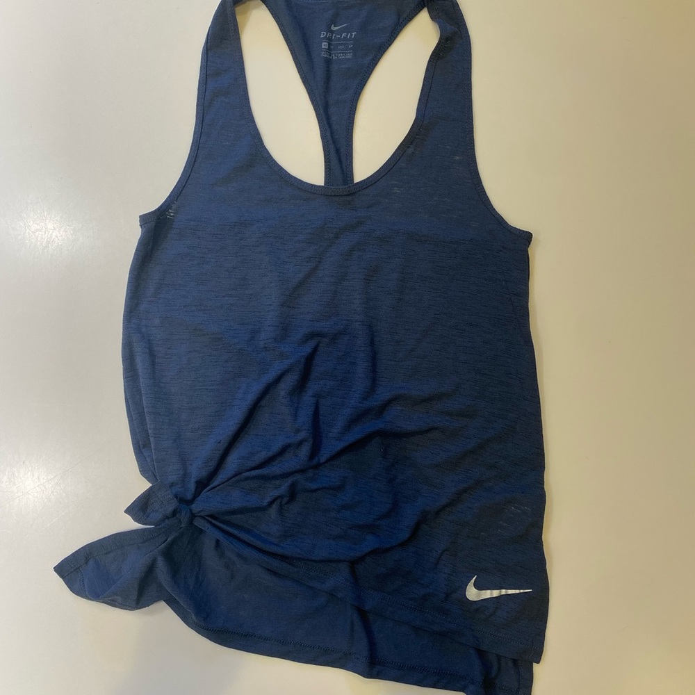 Nike dry fit tank top! Blue/ grey color